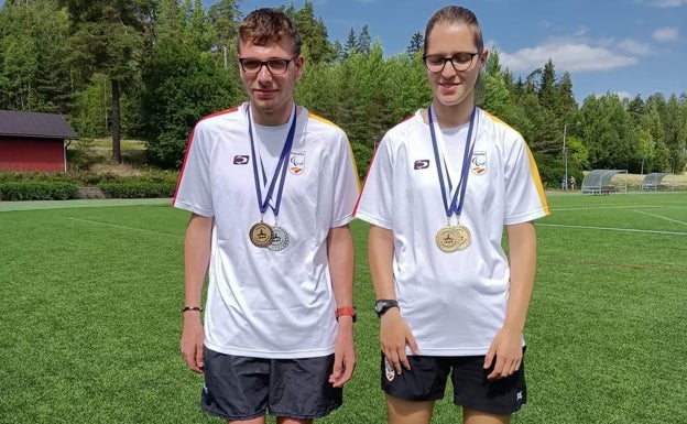 Tania Castillo y Gonzalo Iniesta triunfan en los Juegos Europeos de la Juventud con 4 medallas