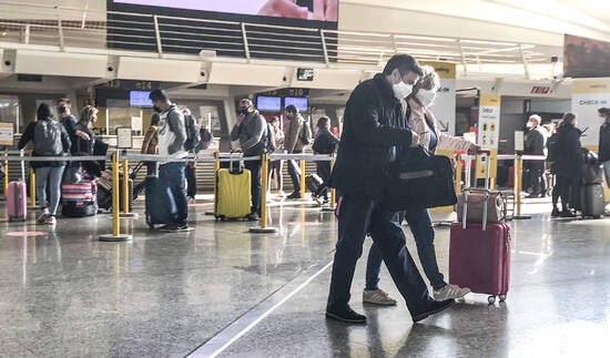 El Aeropuerto de Loiu, cerca de recuperar el tráfico previo a la pandemia