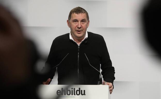 Otegi denuncia que «todo vale contra Bildu» y sus juventudes hablan de «montaje policial»