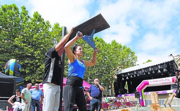 El deporte rural toma el protagonismo por La Blanca con diversos campeonatos de Álava