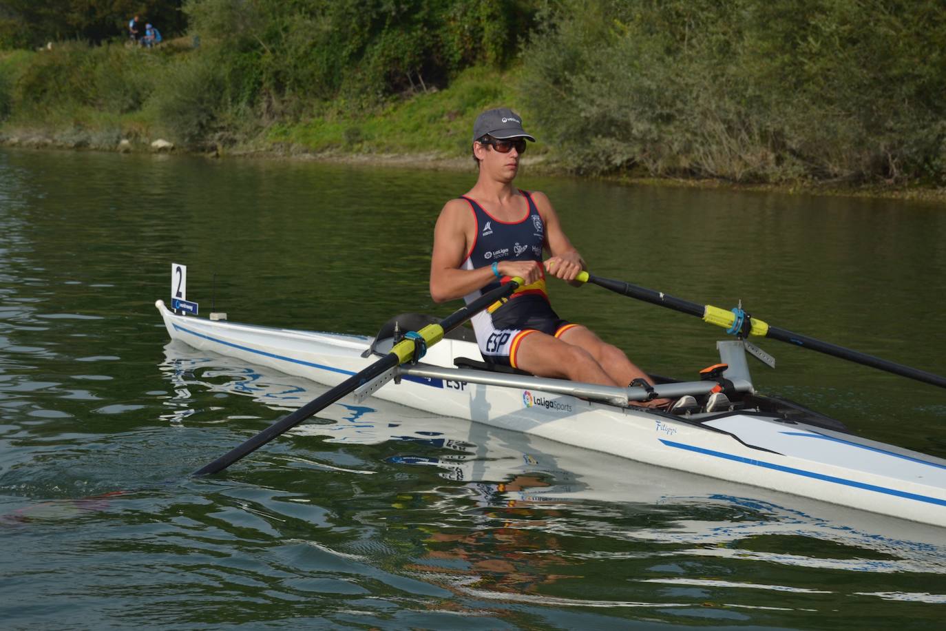 El remero vizcaíno Jorge Pineda alcanza la final y Virginia Díaz las semifinales en el Europeo de Munich