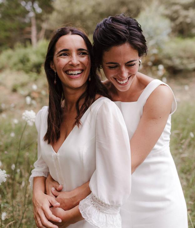 De enamorarse en Aste Nagusia al 'altar': la gran boda de dos novias únicas en Berango