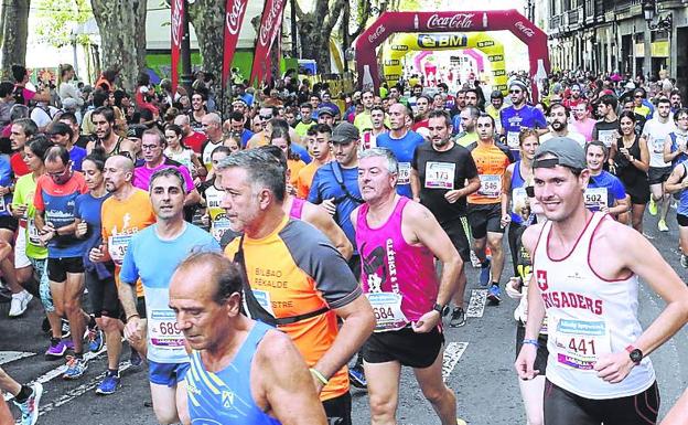 The runners packed the Arenal of the Biscayan capital. 