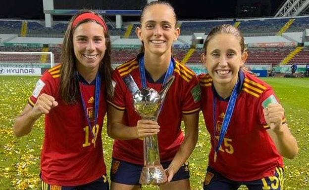 Tres jugadoras del Athletic, campeonas del mundo sub'20