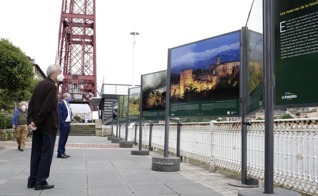 Imágenes gigantes revelarán en el Puente de Bizkaia la «catástrofe» del cambio climático