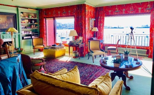 Un colorido piso de Getxo con impresionantes vistas al mar