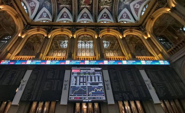 Madrid Stock Exchange Palace. 