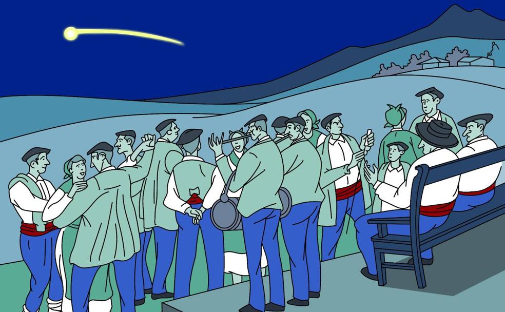 Una juerga cósmica en Bilbao por el paso del cometa Halley