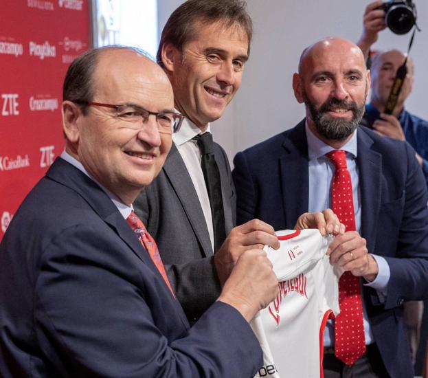 Monchi, el único aliado de Lopetegui