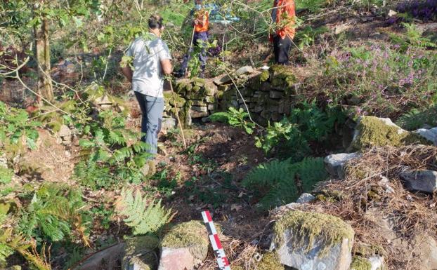 Okondo localiza 44 'kortinas' de castañas en el monte