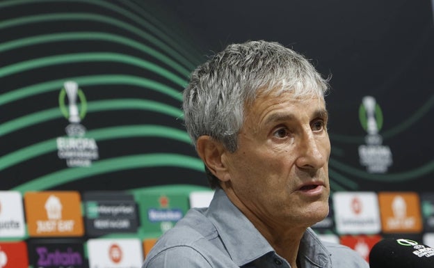 «Tengo un equipo extraordinario», se enorgullece Quique Setién