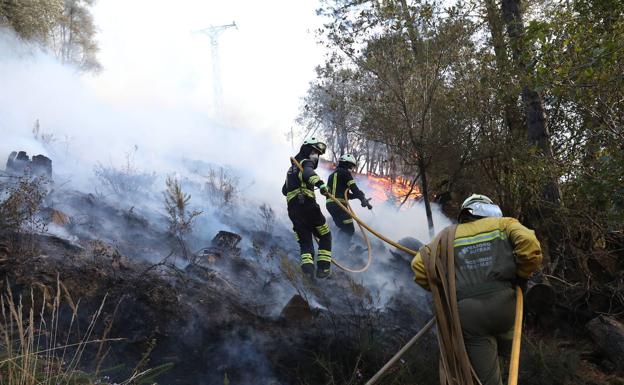 El incendio de Balmaseda tuvo un «comportamiento extremo» y «sin antecedentes» en Bizkaia