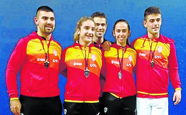 Leire Garai, subcampeona mundial de frontball