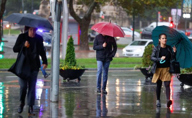 Riesgo de tormentas en Bizkaia tras el desplome de las altas temperaturas de octubre