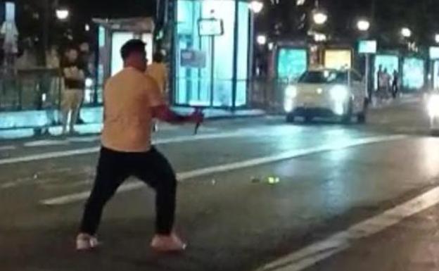 Multitudinaria pelea con cuchillos en el centro de San Sebastián