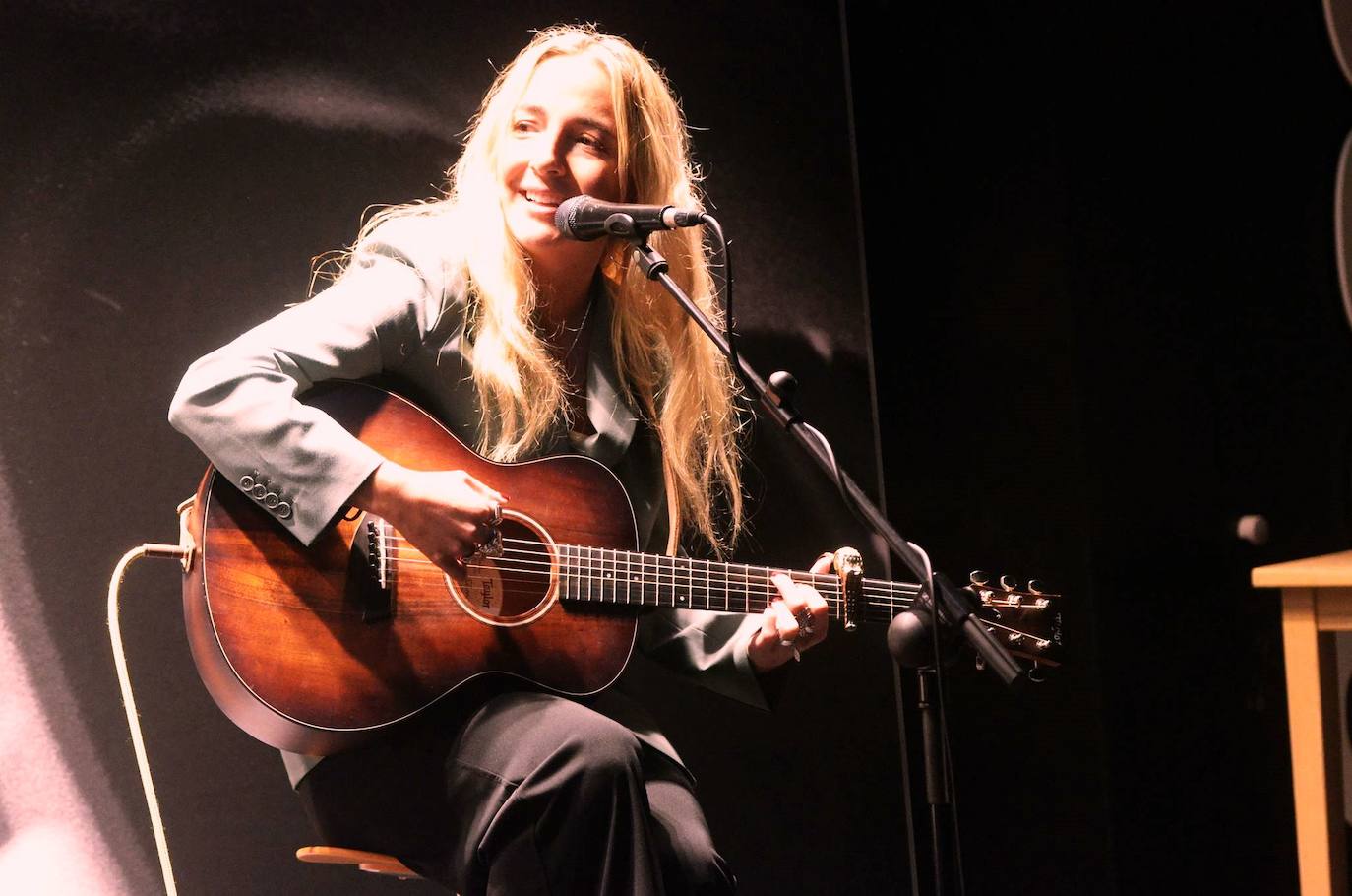 Paula Mattheus el primer día de 'Mi concierto en el balcón'