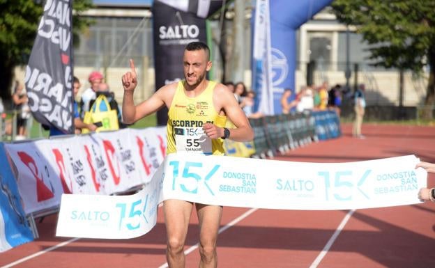 Lachgar y Ainhoa Sanz, campeones de Euskadi de campo a través
