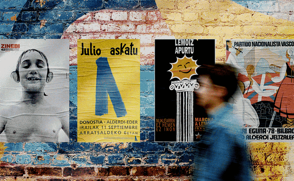 Los carteles que escriben la historia de Bizkaia