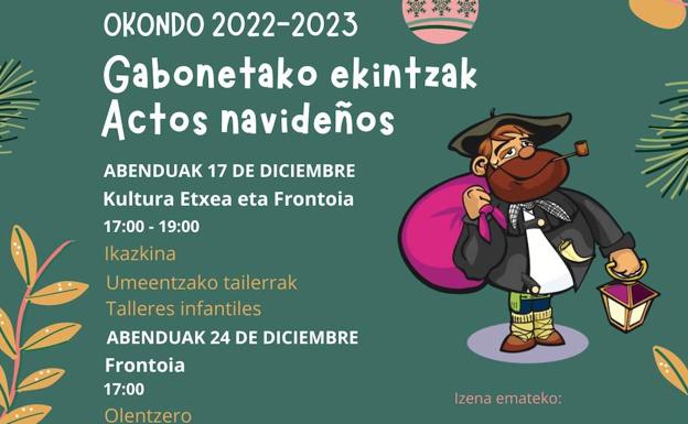 Hainbat ekintza antolatu dituzte Okondon, Gabonetarako