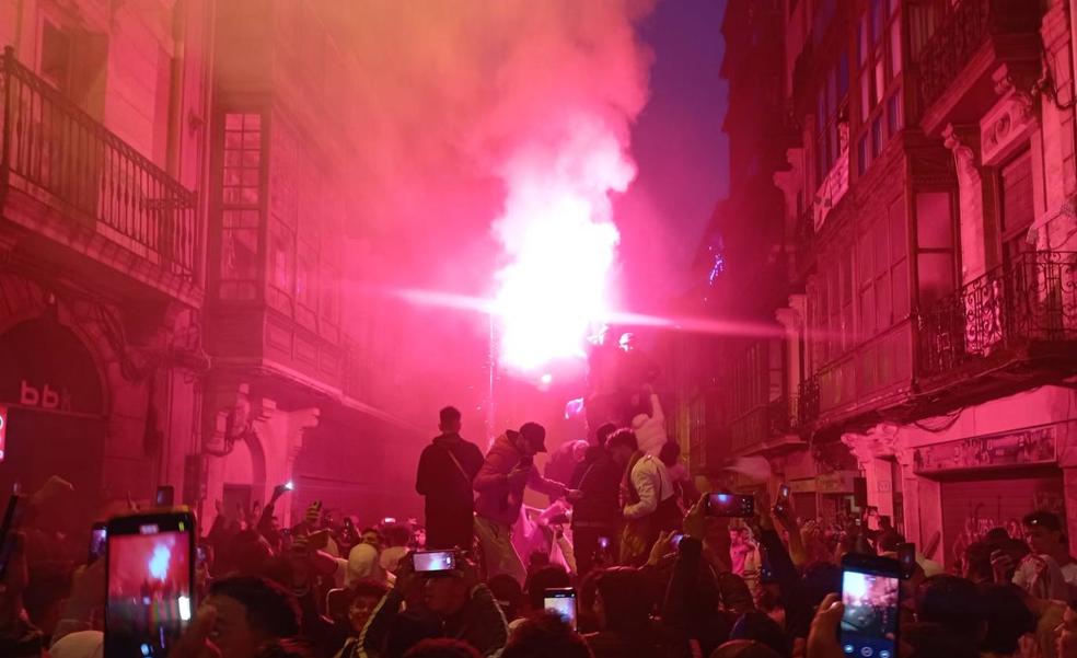 Fiesta de los seguidores marroquíes en Bilbao