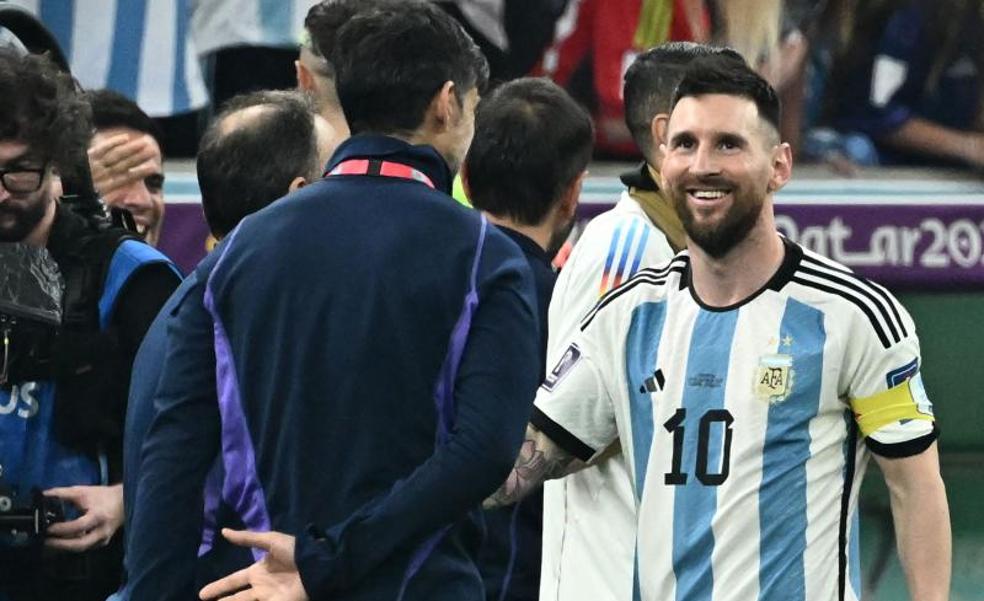 A Messi se le ve feliz