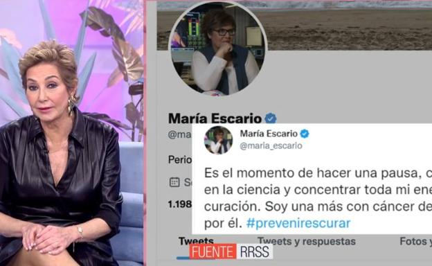 Ana Rosa le dedica un emotivo mensaje a María Escario tras anunciar que padece cáncer