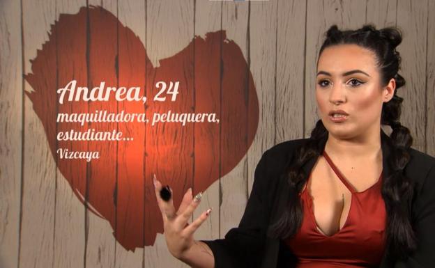 La vizcaína Andrea, en 'First Dates': «Jamás me enamoraría de un feo, son para las feas»