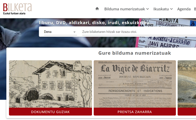 Bilketa.eus, Ipar Euskal Herriko euskal funts eta ondarearen 26.000 dokumentu biltzen dituen ataria