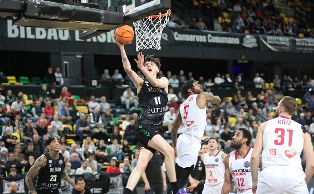 Ojeadores de la NBA siguen a Ubal, jugador del Bilbao Basket