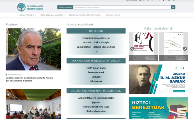 Euskaltzaindiaren egitekoak gero eta atentzio handiagoa pizten du euskal gizartean