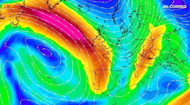 Una masa de aire «frío y húmedo» del noroeste traerá el primer gran temporal del invierno a Bizkaia