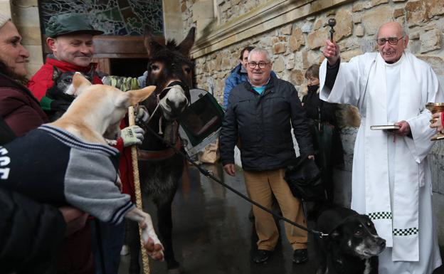 Con el burro a Urkiola por San Antonio