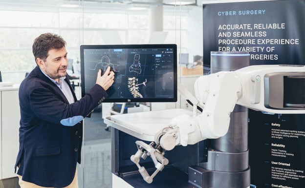 Crean en Euskadi un robot que aspira a revolucionar las operaciones de columna