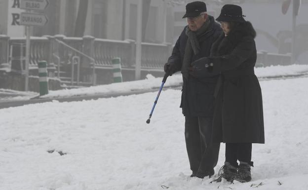 Más nieve y frío en Bizkaia mañana y pasado