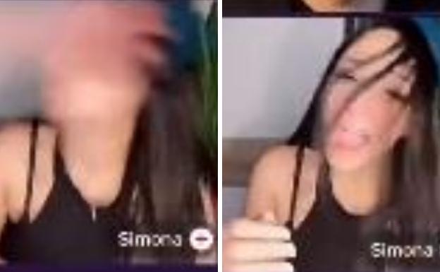 Simona, la tiktoker abofeteada en directo por su marido, reconoce ahora que le «dio dos palizas»