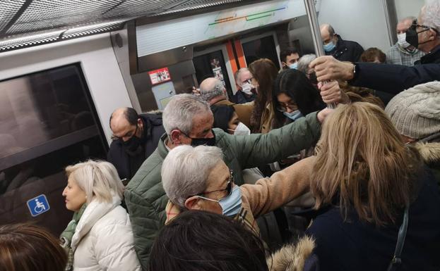 Se reanuda el servicio de metro entre Basauri y Casco Viejo tras más de tres horas de suspensión