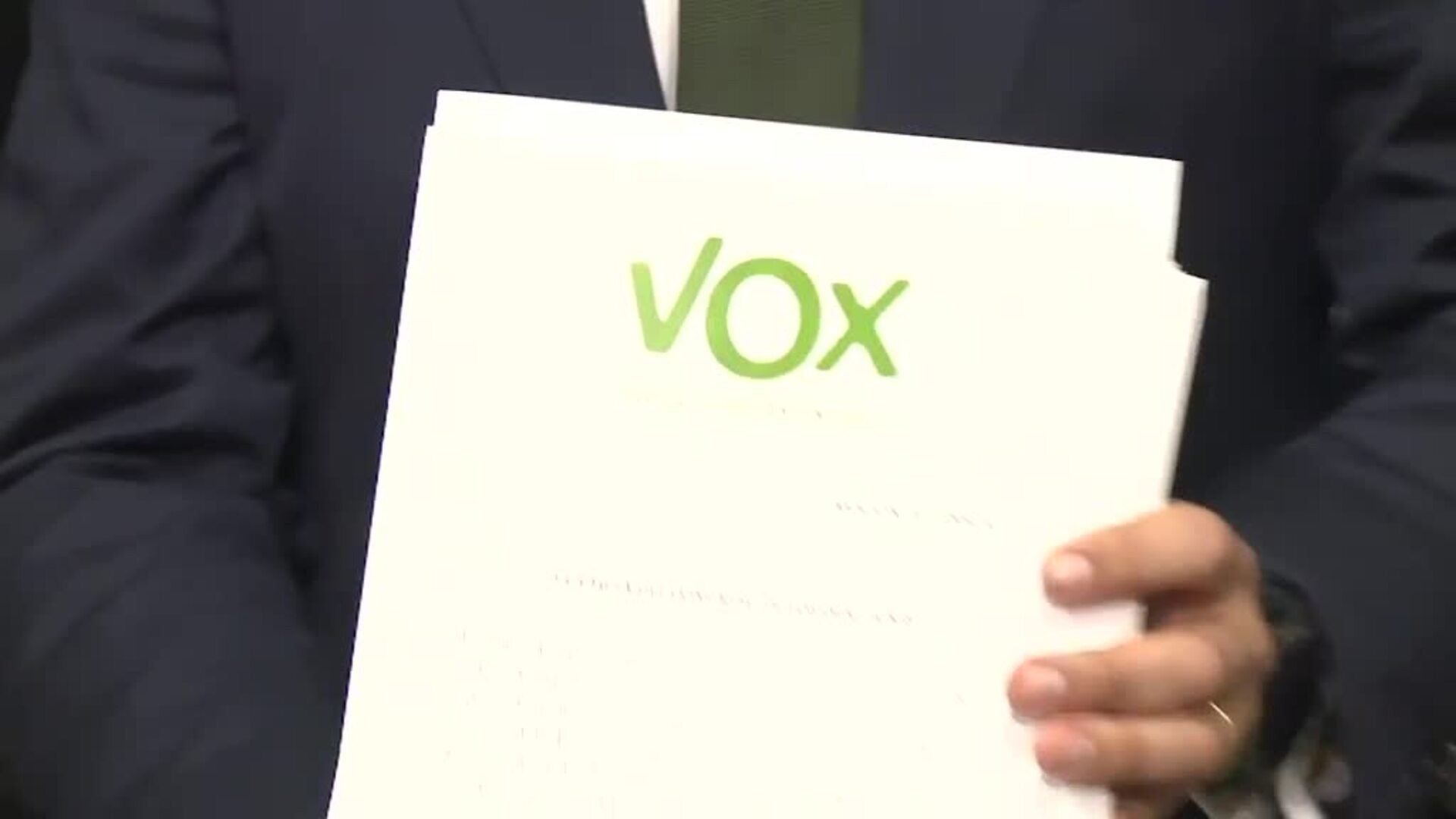 Vox registra en el Congreso su segunda moción de censura de la ...