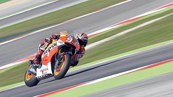 Márquez, fuera de la primera fila