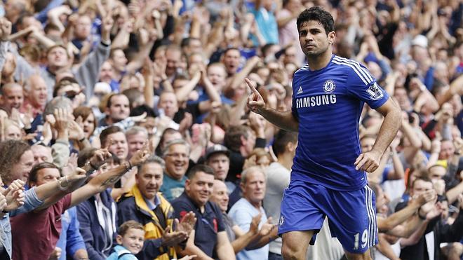 Diego Costa mantiene al Chelsea en el liderato