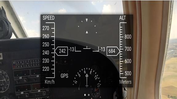 Hud for Glass, la 'app' española para Google Glass que ayuda a los pilotos