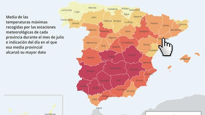 El mes de julio más caluroso de la historia