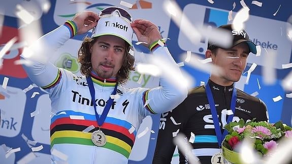 Peter Sagan logra, al fin, su primer triunfo como campeón mundial