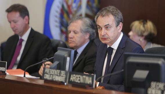 Zapatero pide a la OEA dar «una oportunidad» al diálogo nacional en Venezuela