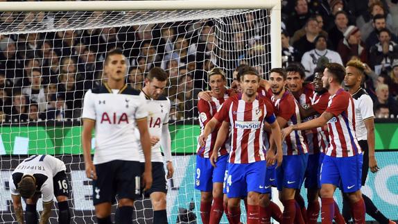 Orden, estrategia y Godín, dan la victoria al Atlético ante el Tottenham