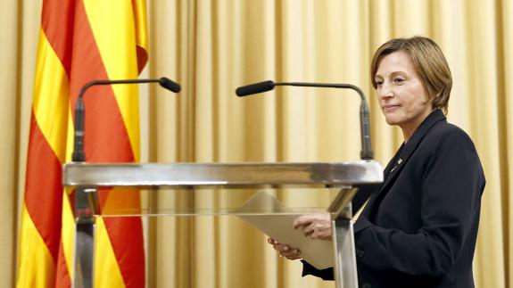 Forcadell: «Defenderé donde sea que en el Parlamento se puede hablar de todo»