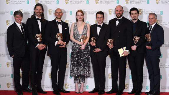 'La La Land' gana el Bafta para la mejor película; Stone, el de mejor actriz