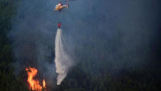 El Gobierno portugués niega que un avión se haya estrellado en la extinción del incendio