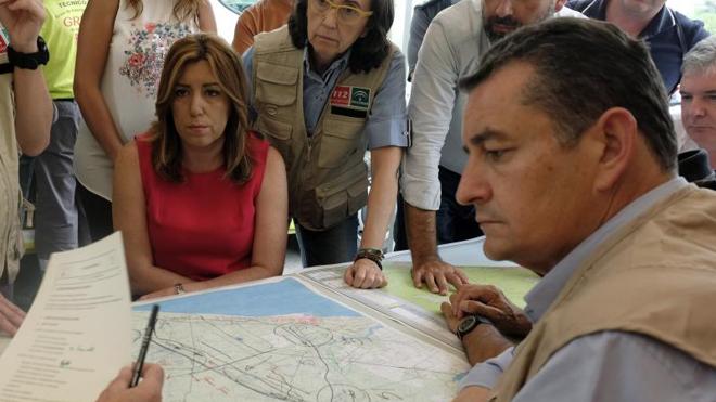 Susana Díaz: «No vamos a permitir que se recalifique ni un solo metro incendiado»