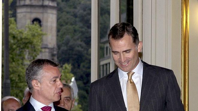 Urkullu recuerda al futuro Rey que "la cuestión vasca no está resuelta"