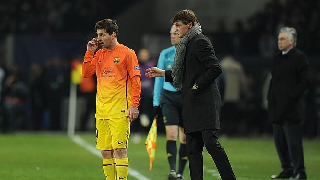 Tito pidió a Messi que siguiera en el Barça